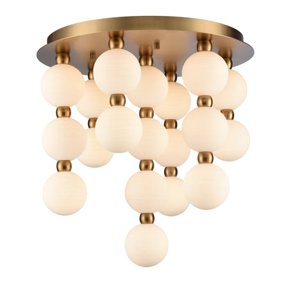 Arabela Mod satin brass semi flush 85281-19