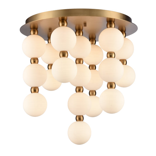 Arabela Mod satin brass semi flush 85281-19