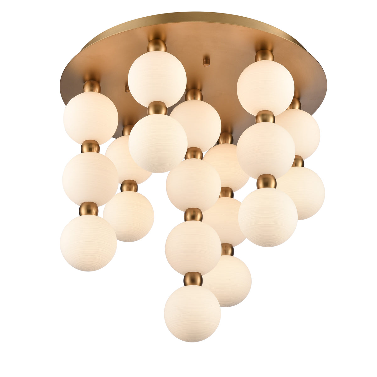 Arabela Mod satin brass semi flush 85281-19 view 2