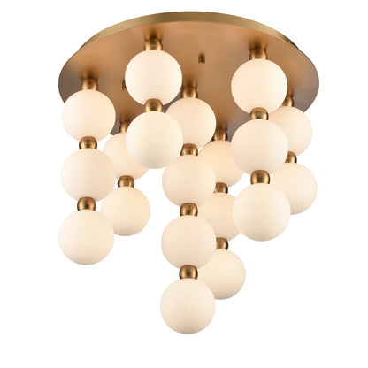 Arabela Mod satin brass semi flush 85281-19 view 2