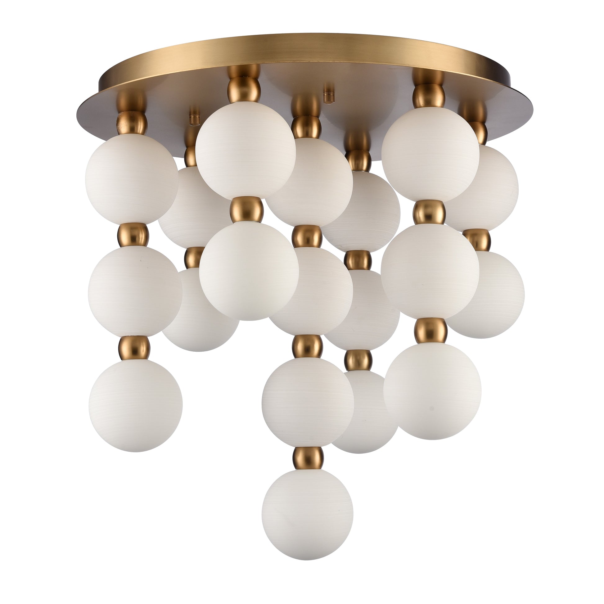 Arabela Mod satin brass semi flush 85281-19 view 3