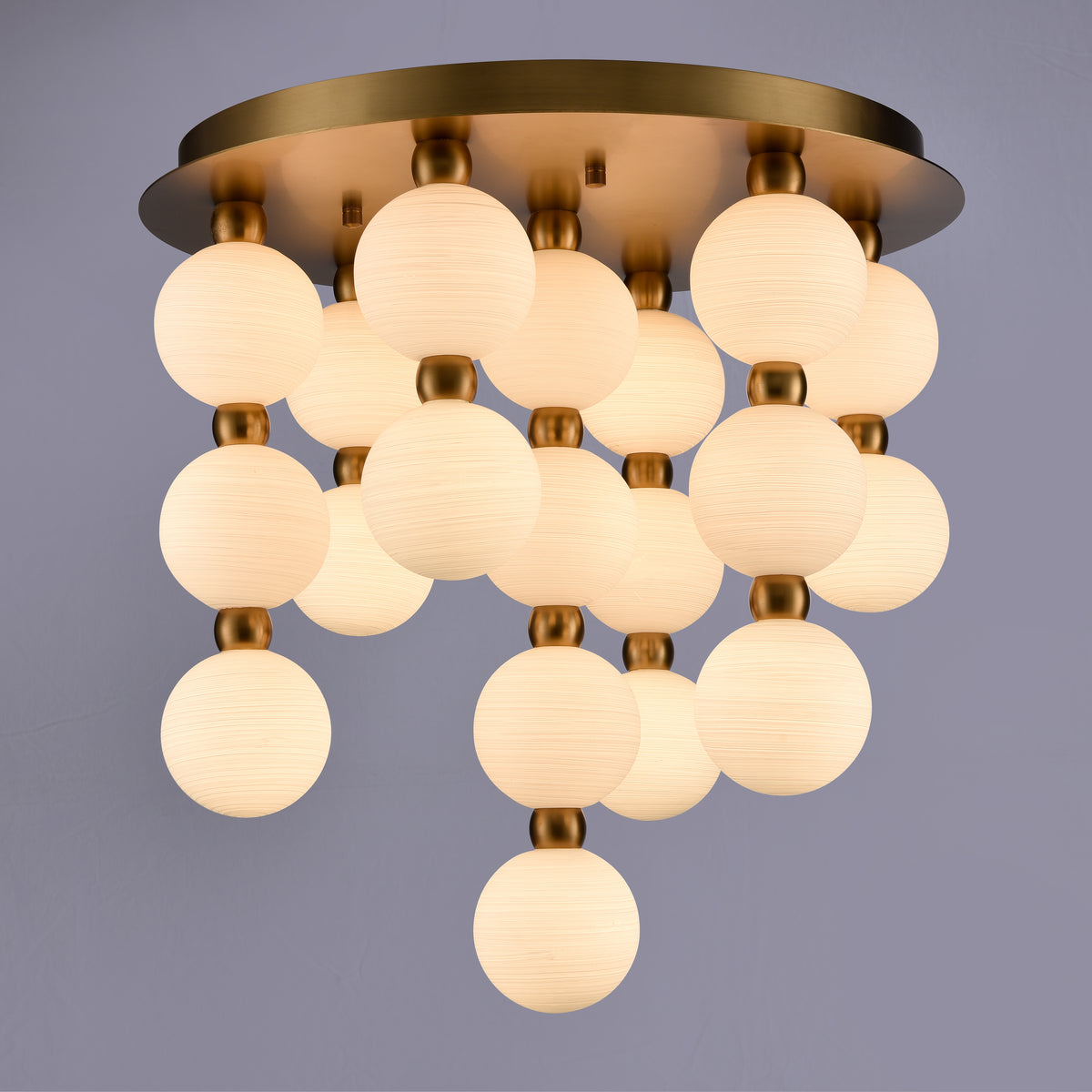 Arabela Mod satin brass semi flush 85281-19 view 4
