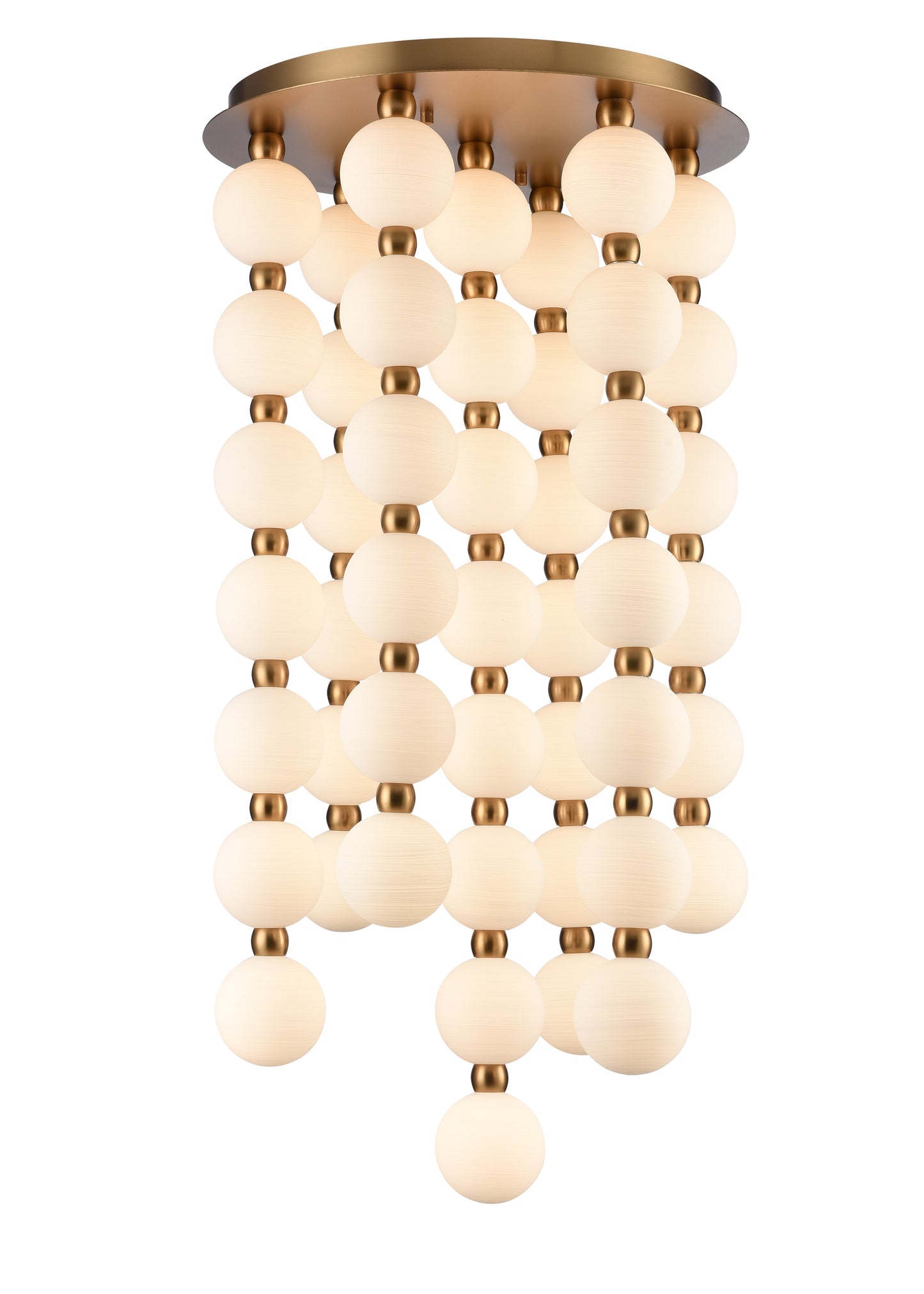 Arabela Mod satin brass chandelier 85283-47