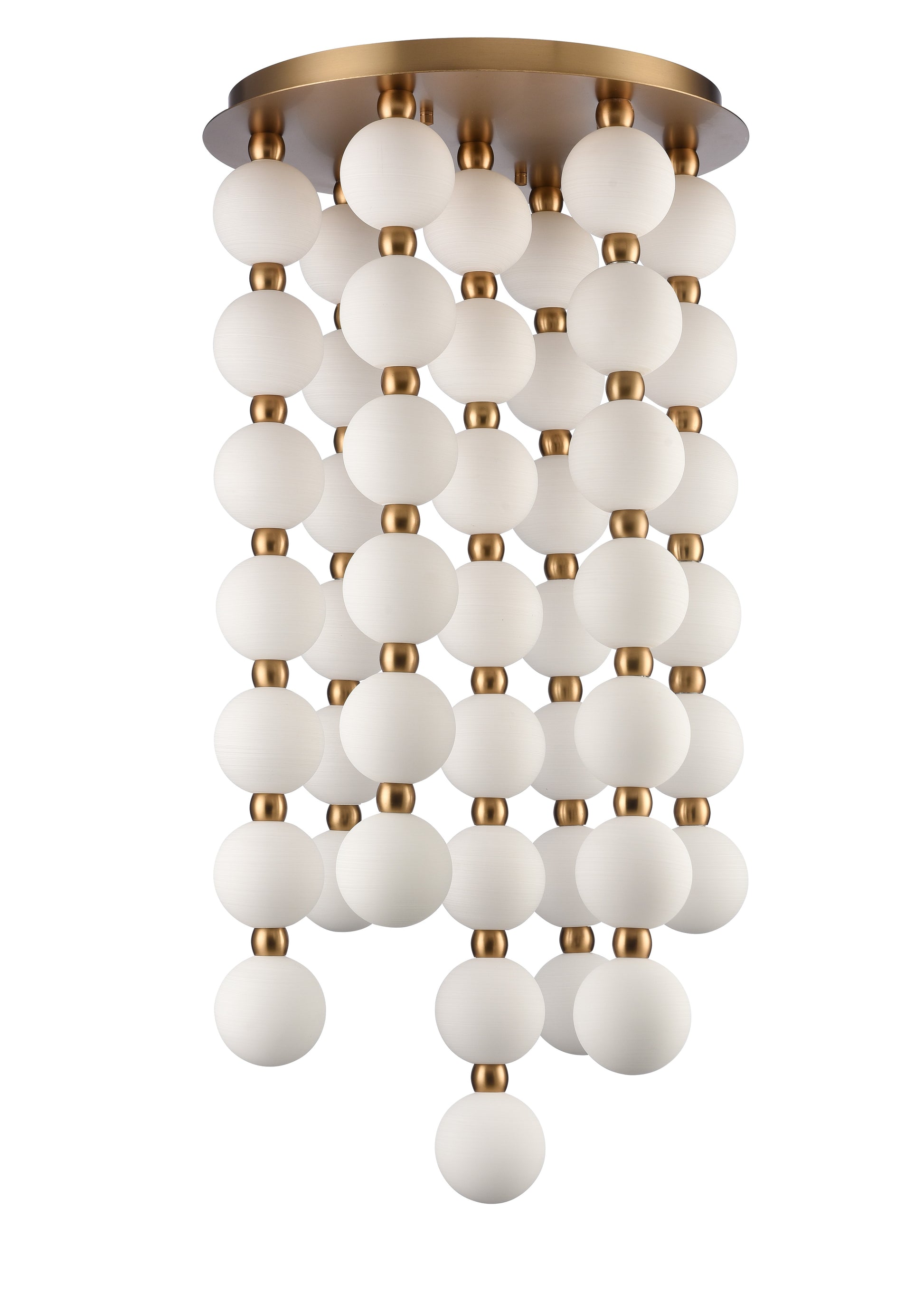 Arabela Mod satin brass chandelier 85283-47 view 3