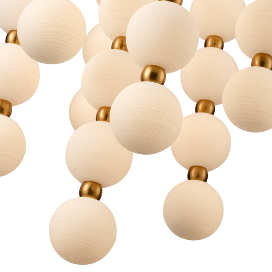 Arabela Mod satin brass chandelier 85286-68 view 3