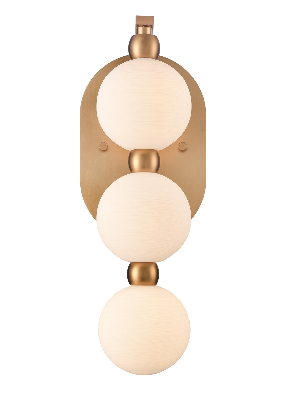 Arabela Mod satin brass wall sconce 85288-3 view 2