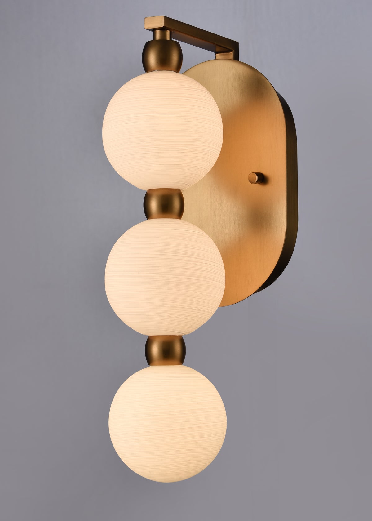 Arabela Mod satin brass wall sconce 85288-3 view 4