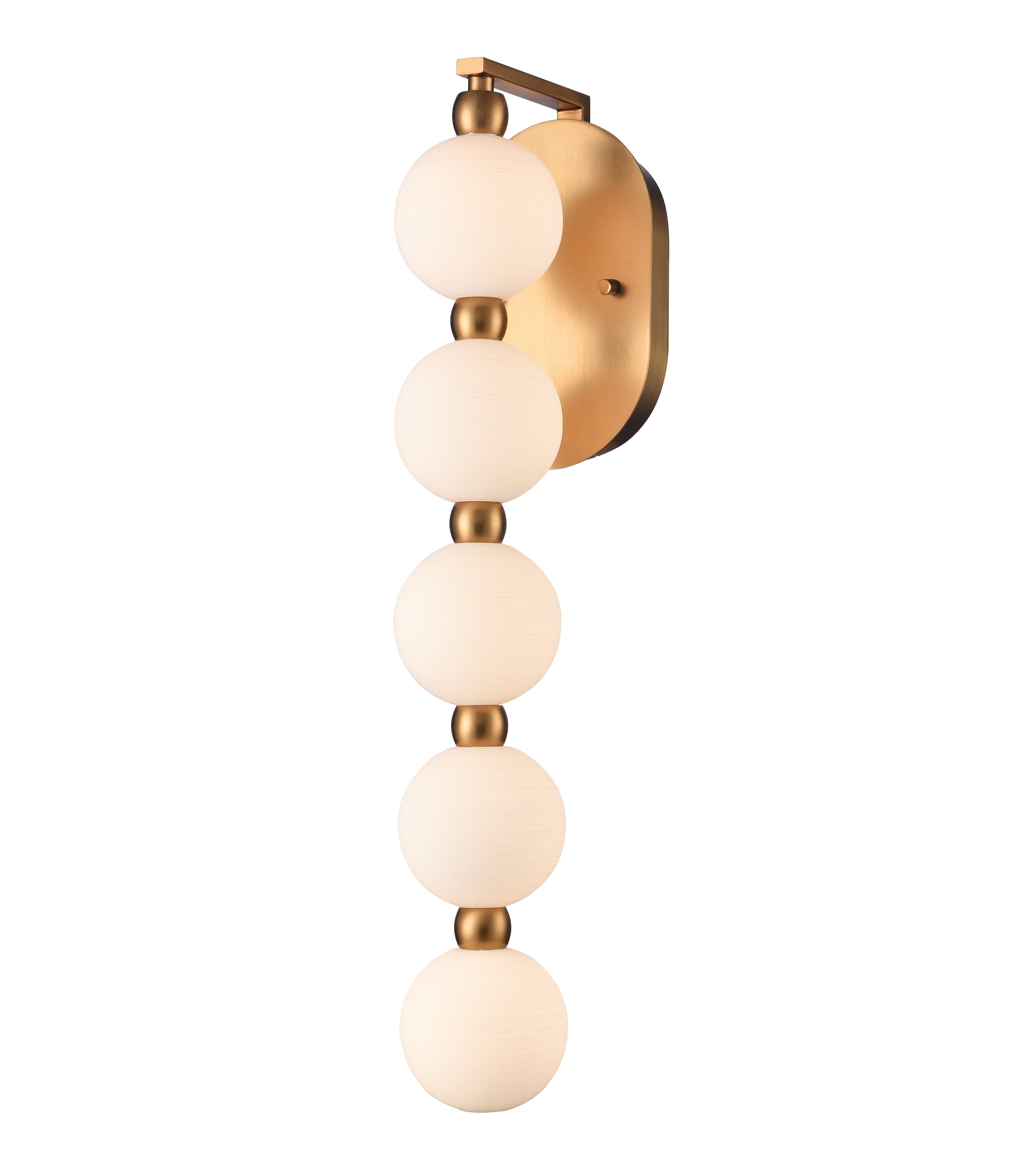 Arabela Mod satin brass wall sconce 85289-5 view 2