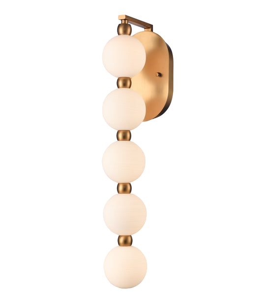 Arabela Mod satin brass wall sconce 85289-5 view 2