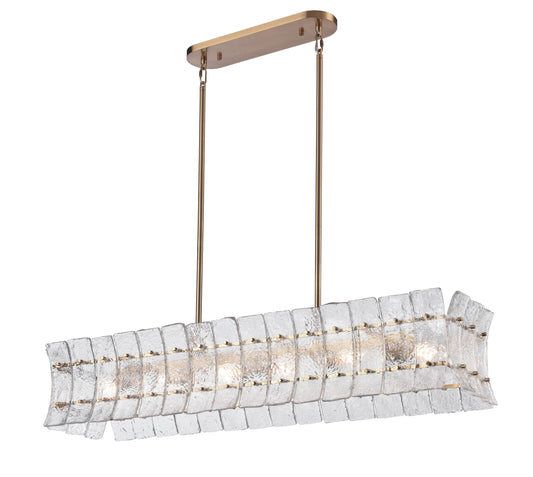 Arabela Sophie lacquered gold linear chandelier 85354-6