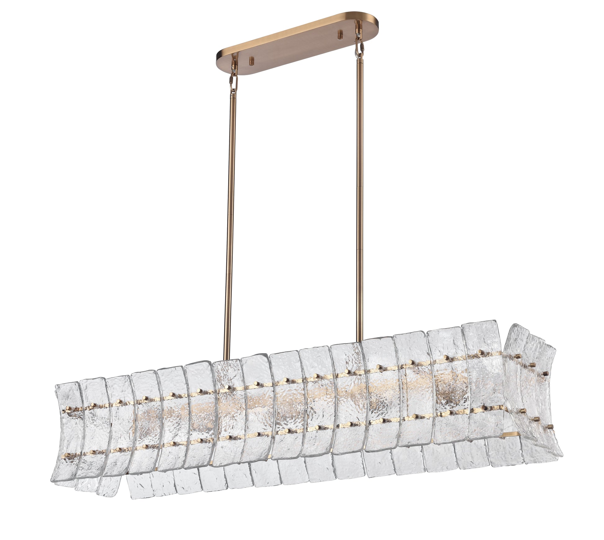Arabela Sophie lacquered gold linear chandelier 85354-6 view 3