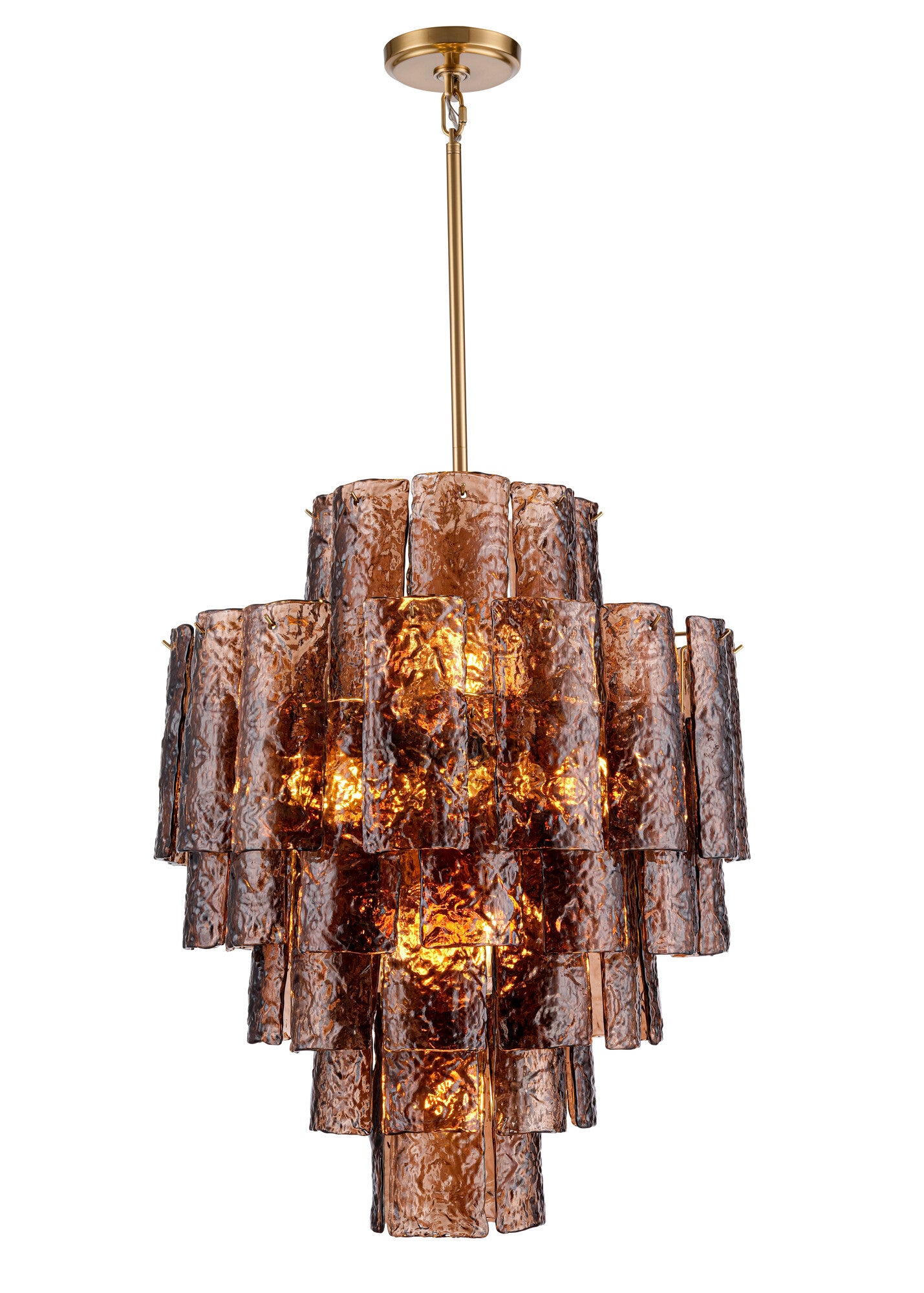 Arabela Fire and Ice lacquered gold chandelier 85362-13