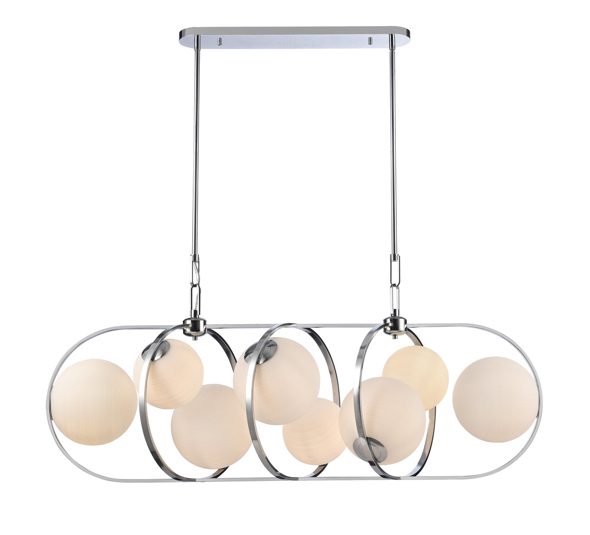 Arabela Concentro polished chrome linear chandelier 85373-8