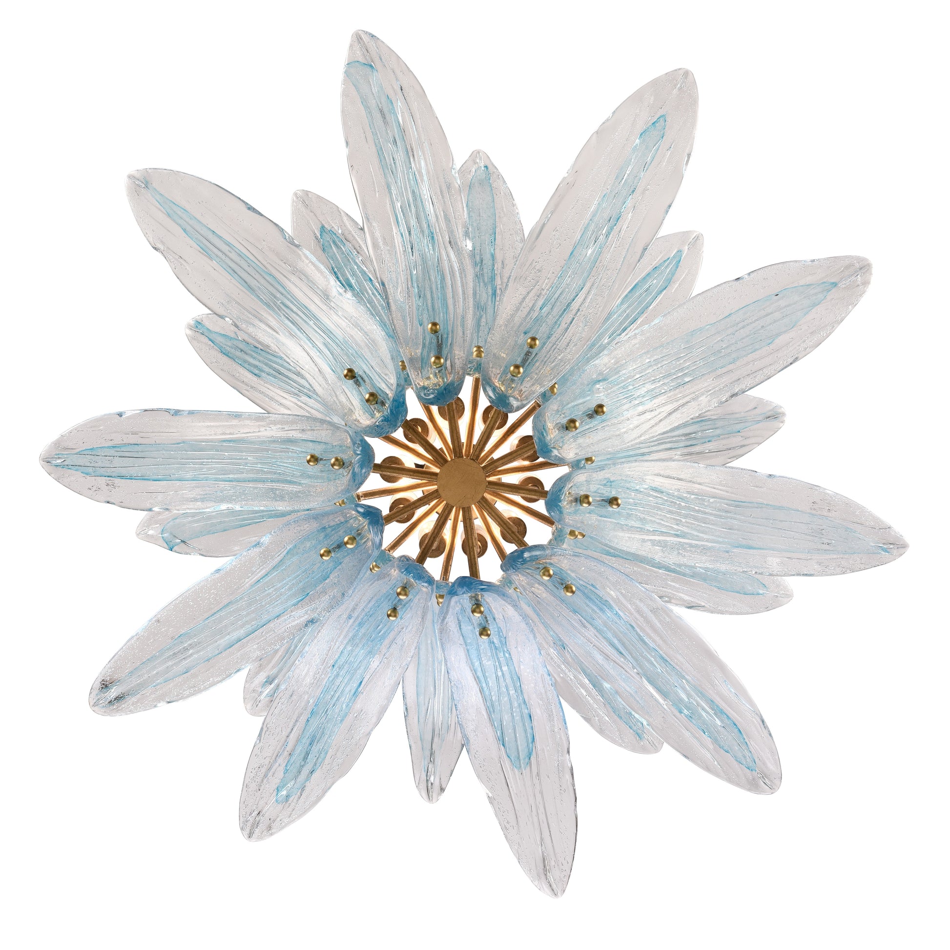 Arabela Fiore antique gold leaf pendant 85390-10 view 4