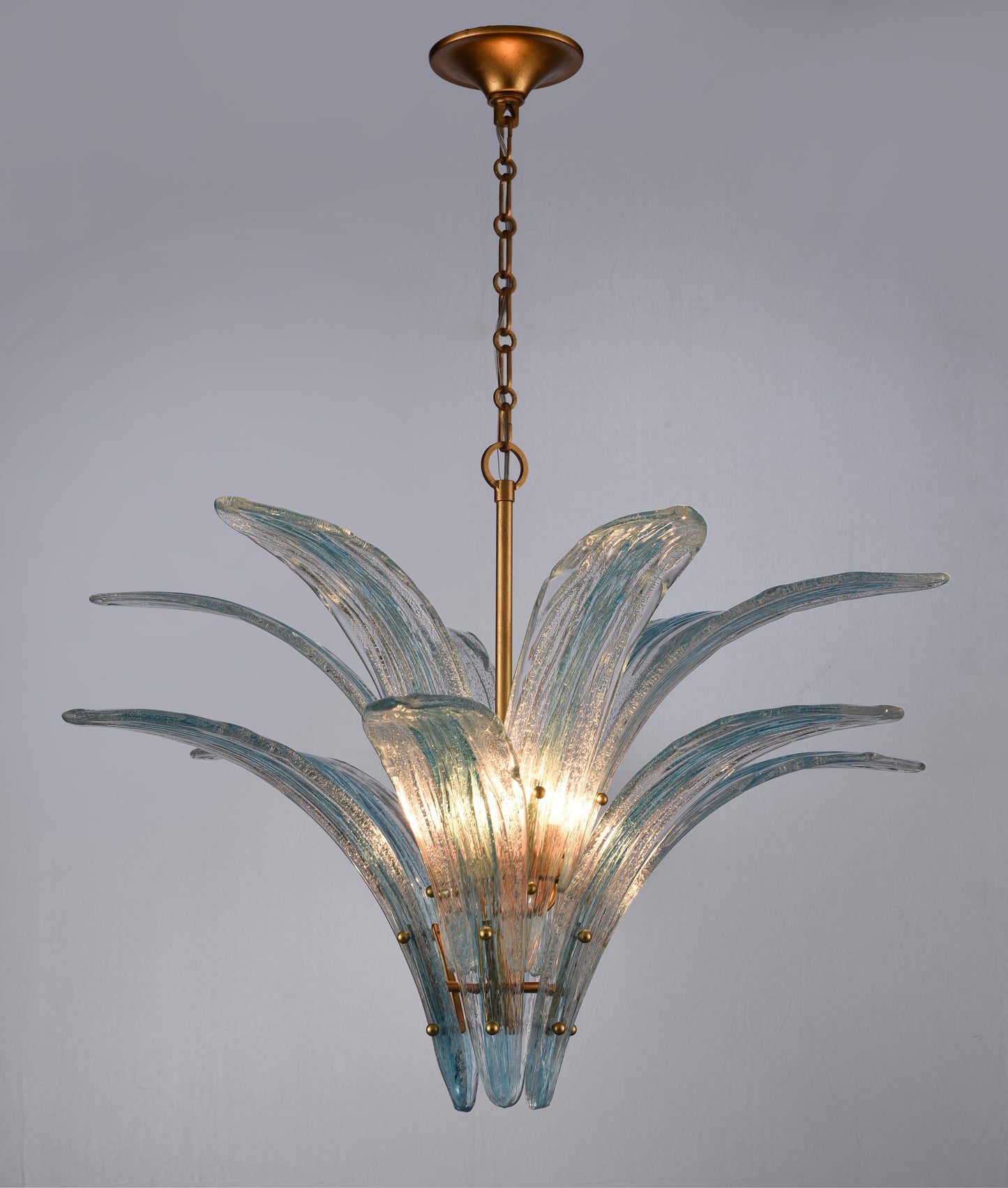 Arabela Fiore antique gold leaf pendant 85391-6 view 3