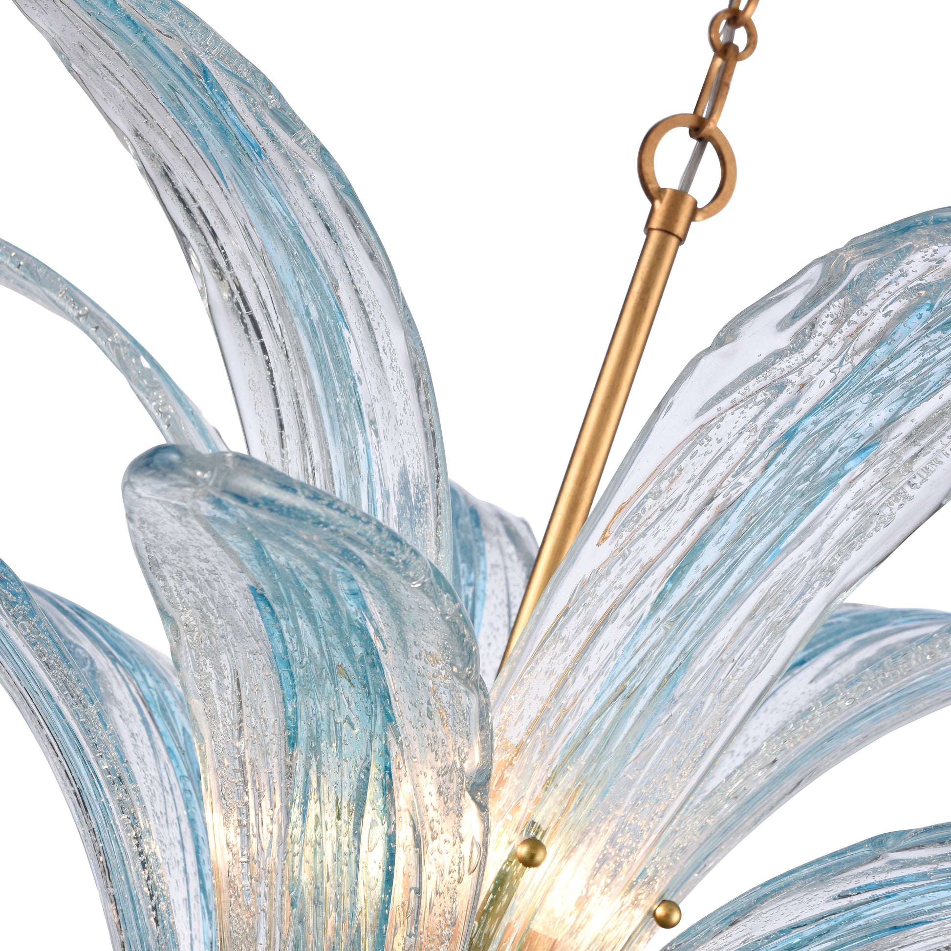 Arabela Fiore antique gold leaf pendant 85391-6 view 4