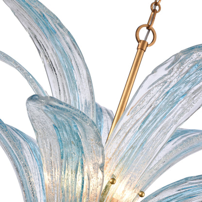 Arabela Fiore antique gold leaf pendant 85391-6 view 4