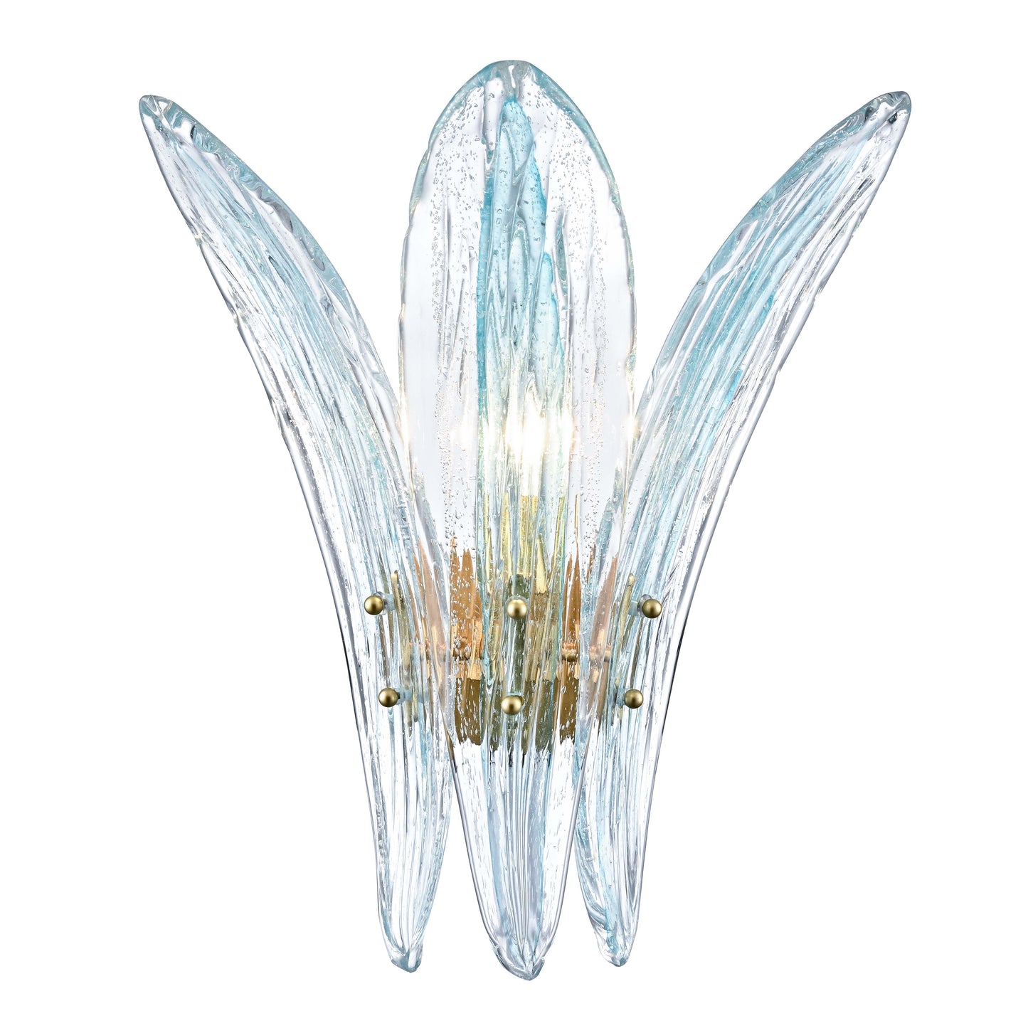 Arabela Fiore antique gold leaf wall sconce 85395-1