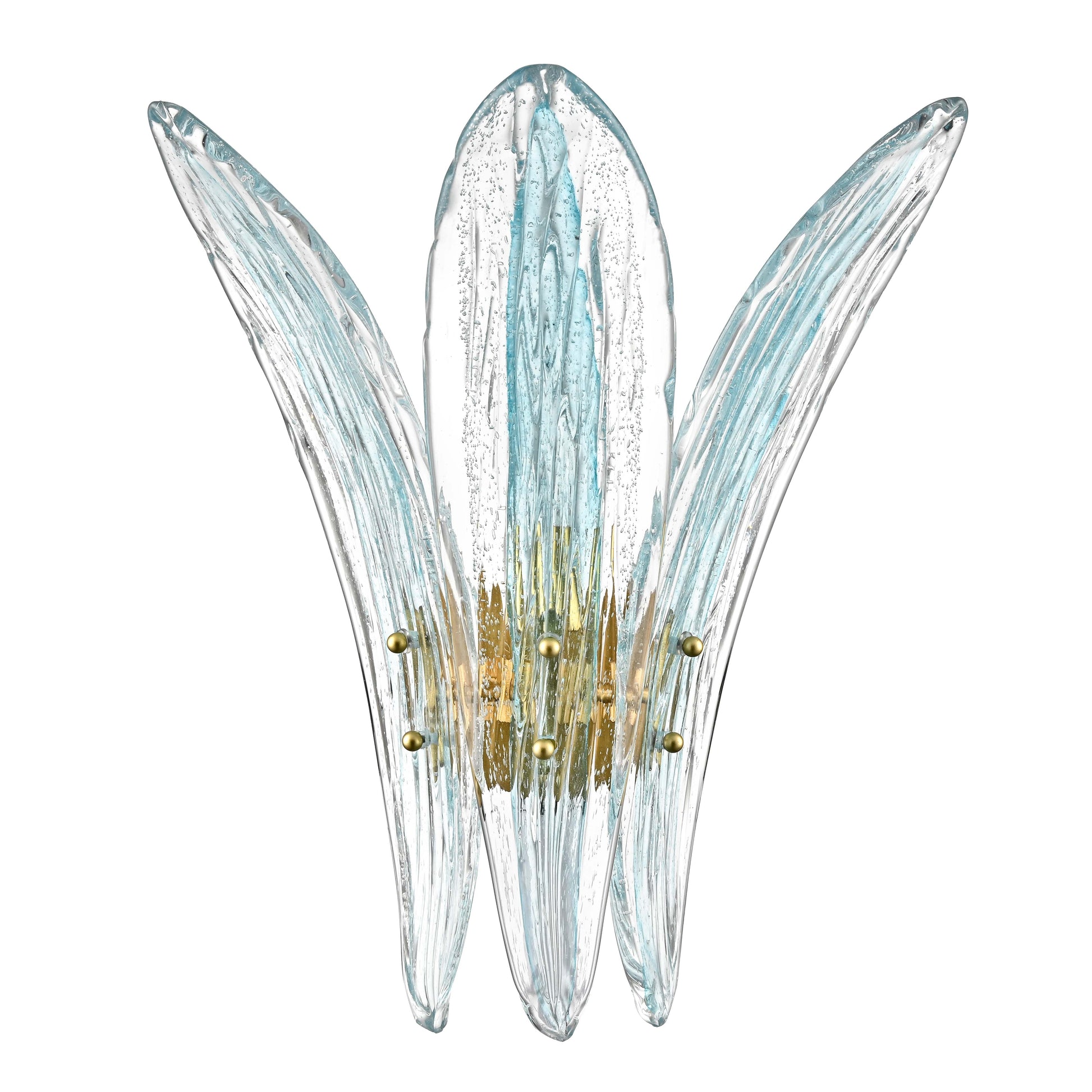 Arabela Fiore antique gold leaf wall sconce 85395-1 view 2