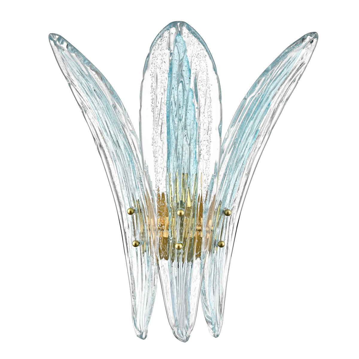 Arabela Fiore antique gold leaf wall sconce 85395-1 view 2