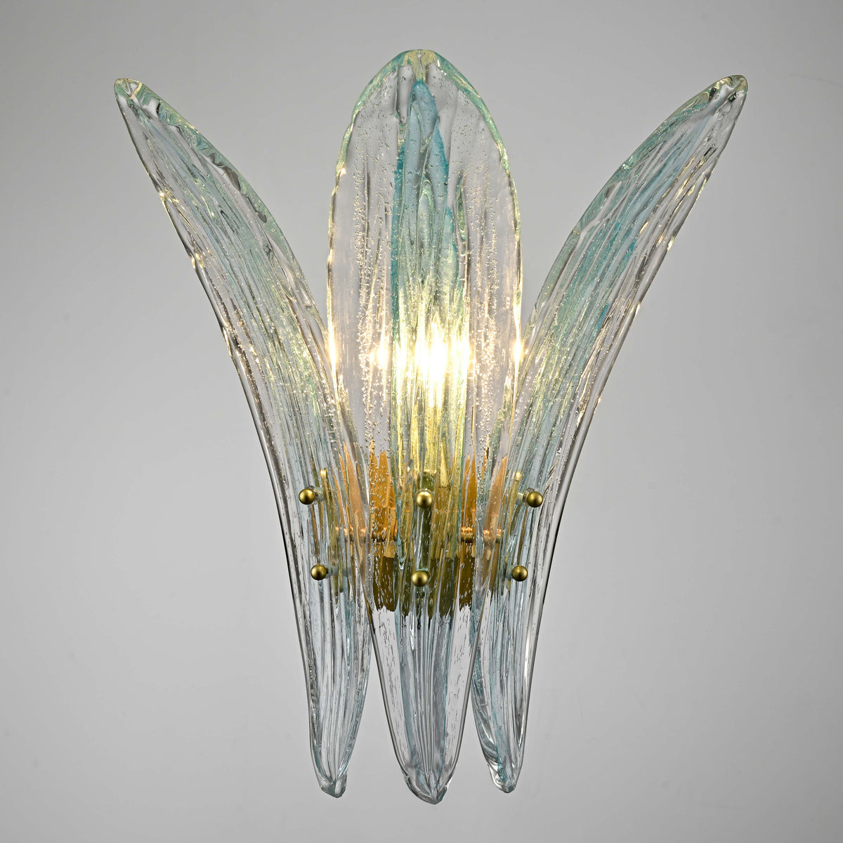 Arabela Fiore antique gold leaf wall sconce 85395-1 view 3