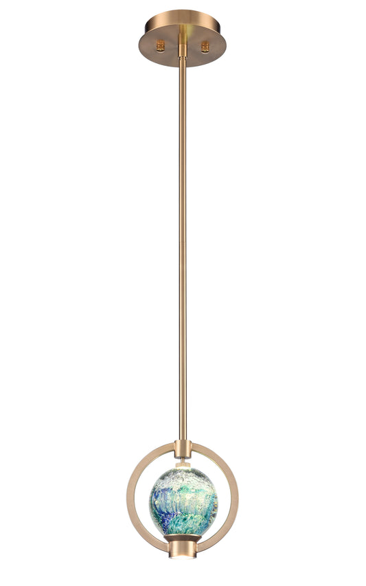 Arabela Utopia lacquered gold pendant 85406-1