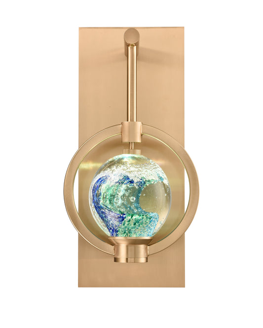 Arabela Utopia lacquered gold wall sconce 85407-1