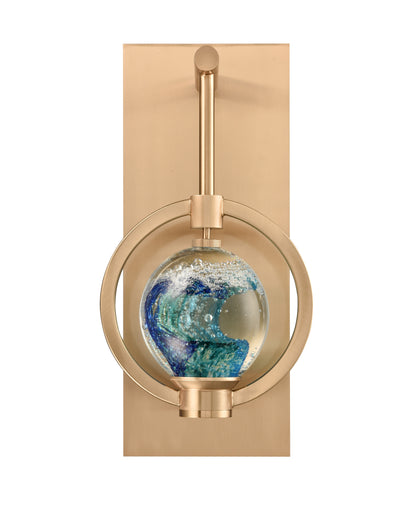Arabela Utopia lacquered gold wall sconce 85407-1 view 3
