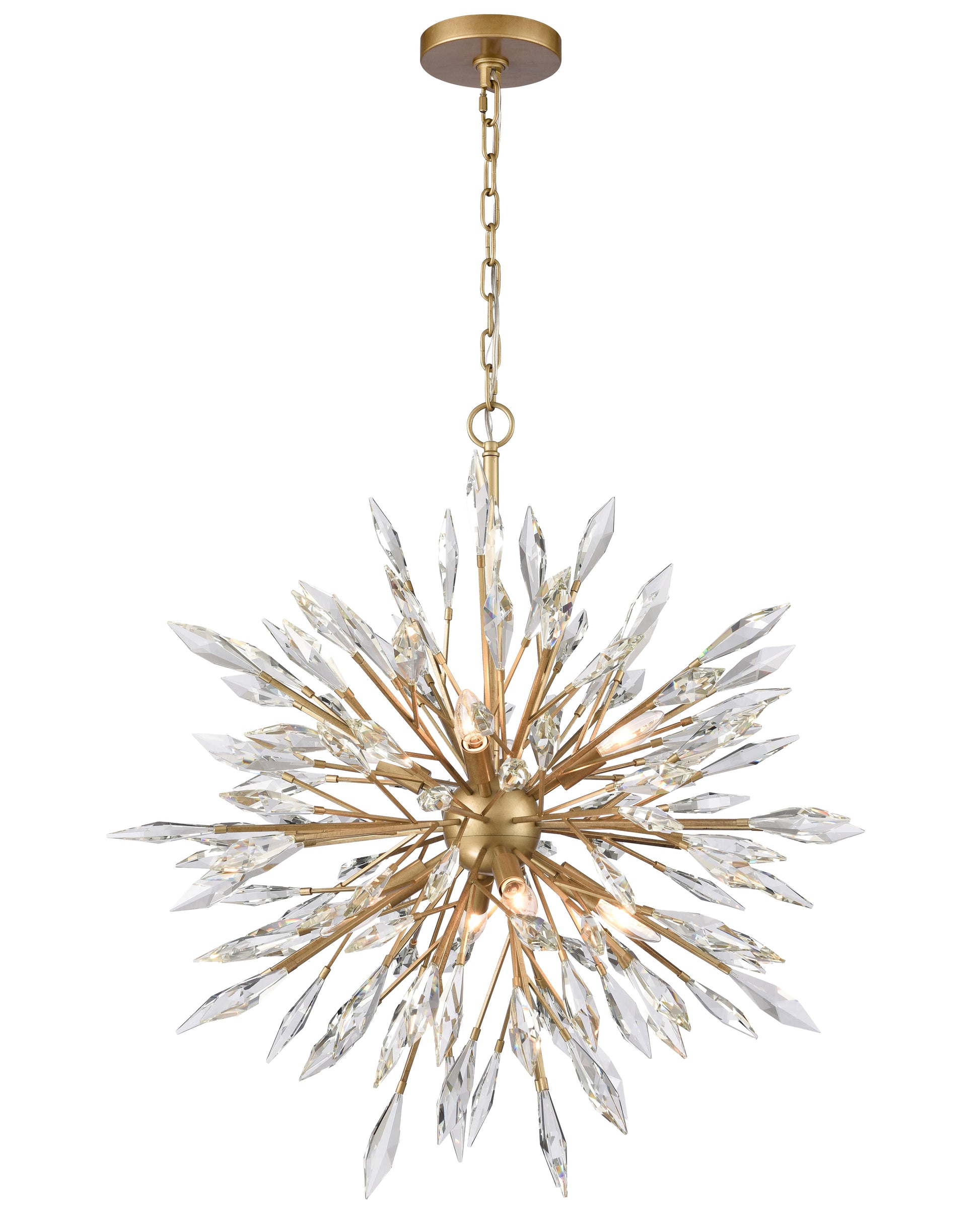 Arabela Crystal Fusion peruvian gold chandelier 85421-8