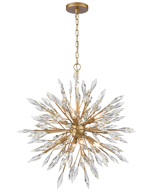 Arabela Crystal Fusion peruvian gold chandelier 85421-8