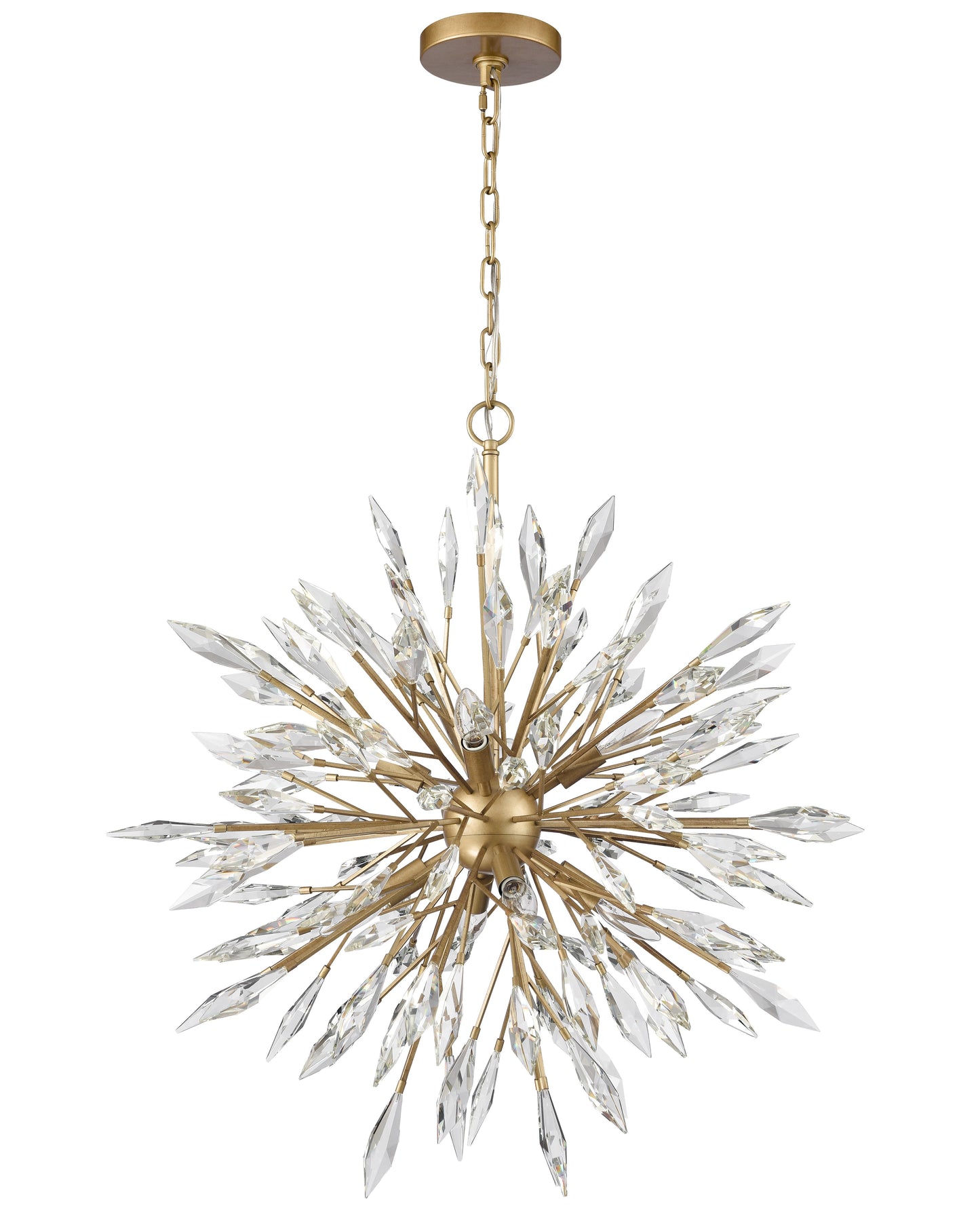 Arabela Crystal Fusion peruvian gold chandelier 85421-8 view 2