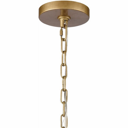 Arabela 85421-8 Crystal Fusion chandelier with dense angular metal branches and brilliant faceted clear K9 crystals