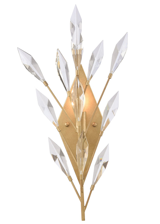Arabela Crystal Fusion peruvian gold wall sconce 85423-1
