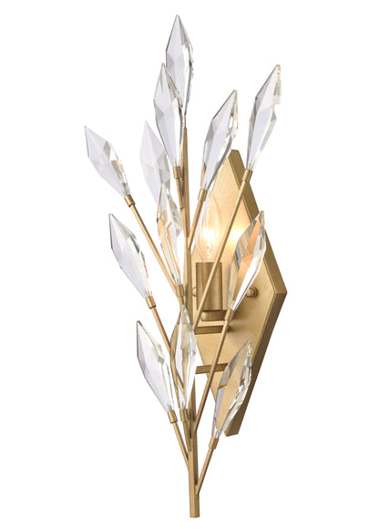 Arabela Crystal Fusion peruvian gold wall sconce 85423-1 view 2
