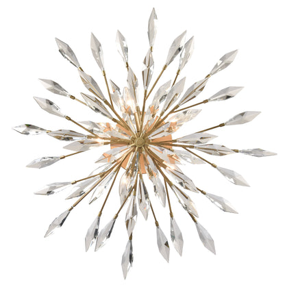 Arabela Crystal Fusion peruvian gold semi flush 85425-5 view 4