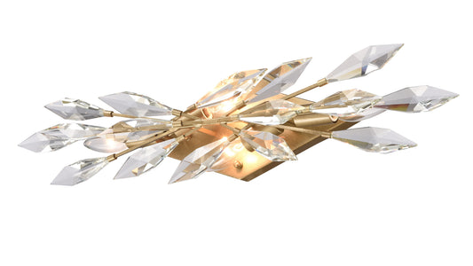 Arabela Crystal Fusion peruvian gold vanity light 85426-4