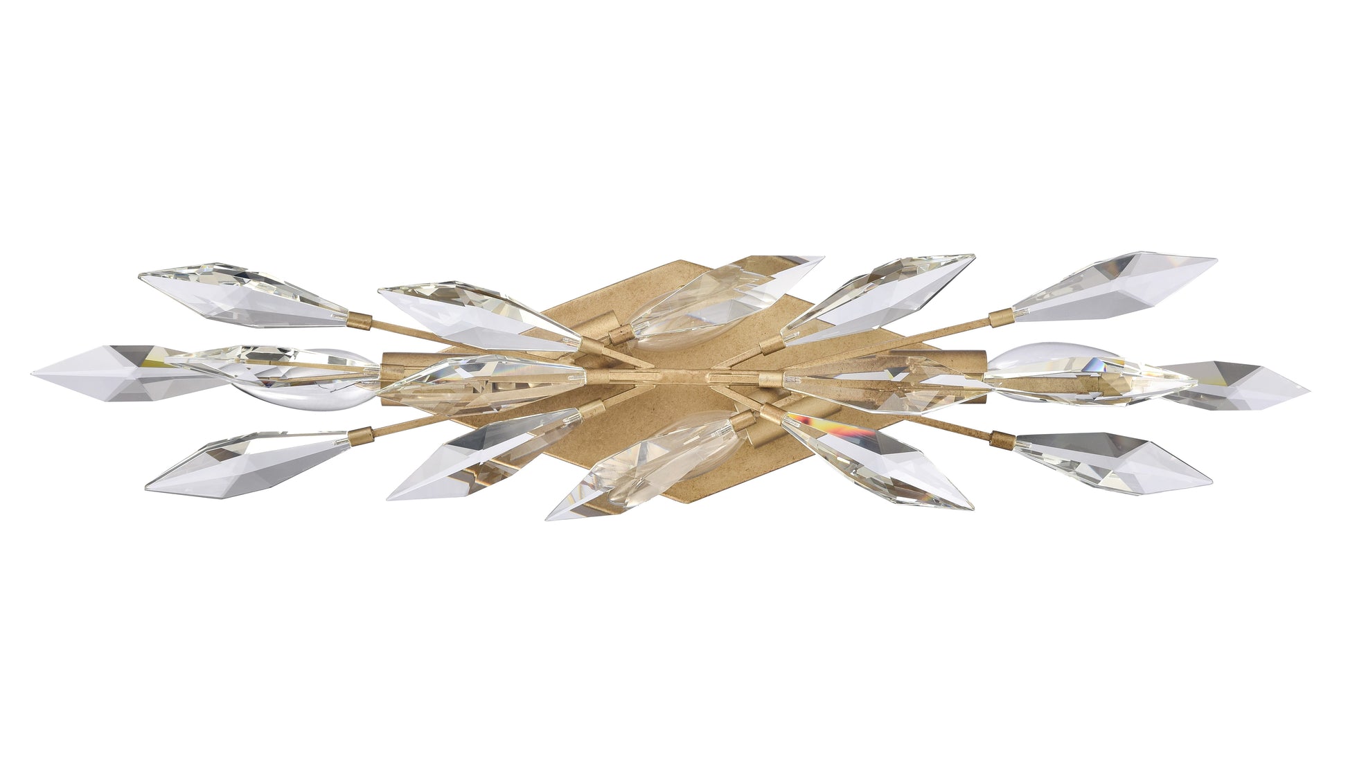 Arabela Crystal Fusion peruvian gold vanity light 85426-4 view 3