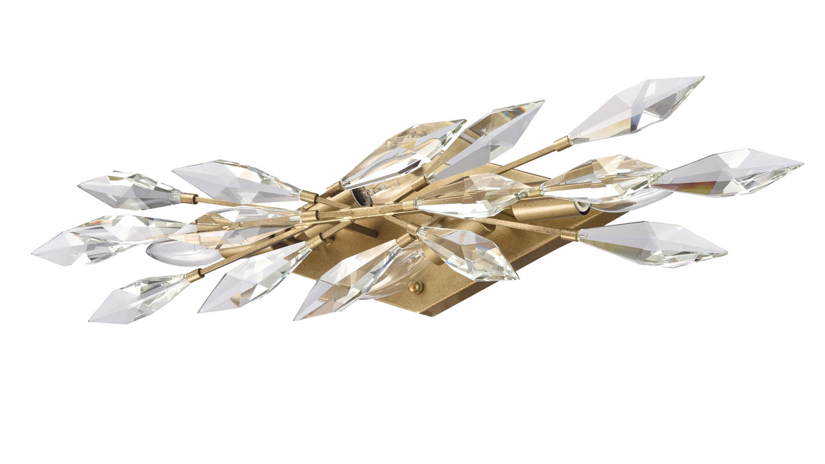 Arabela Crystal Fusion peruvian gold vanity light 85426-4 view 4