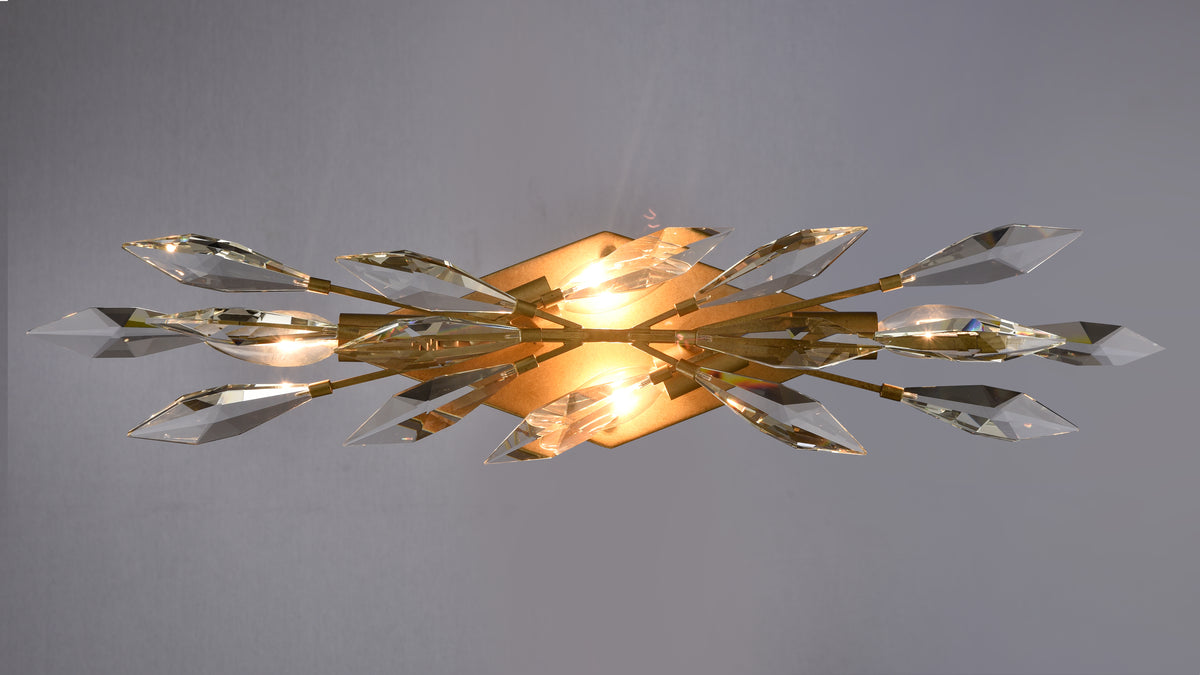 Arabela Crystal Fusion peruvian gold vanity light 85426-4 view 5