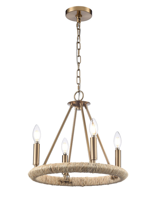 Arabela Cabana lacquered gold chandelier 85430-4