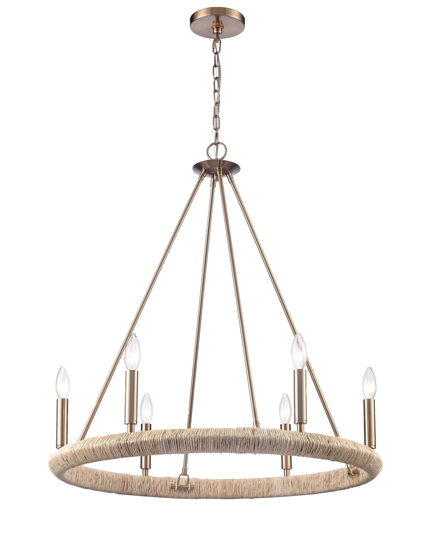Arabela Cabana lacquered gold chandelier 85431-6