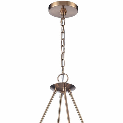 Arabela 85431-6 Cabana 28-inch chandelier with layered natural fiber strands, circular silhouette and sophisticated coastal modern design