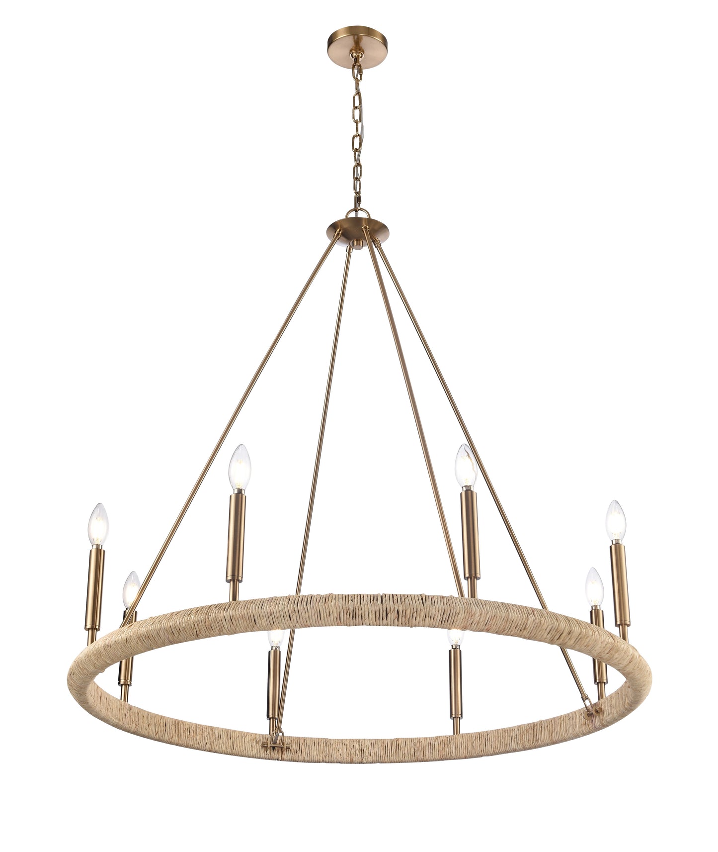 Arabela Cabana lacquered gold chandelier 85432-8