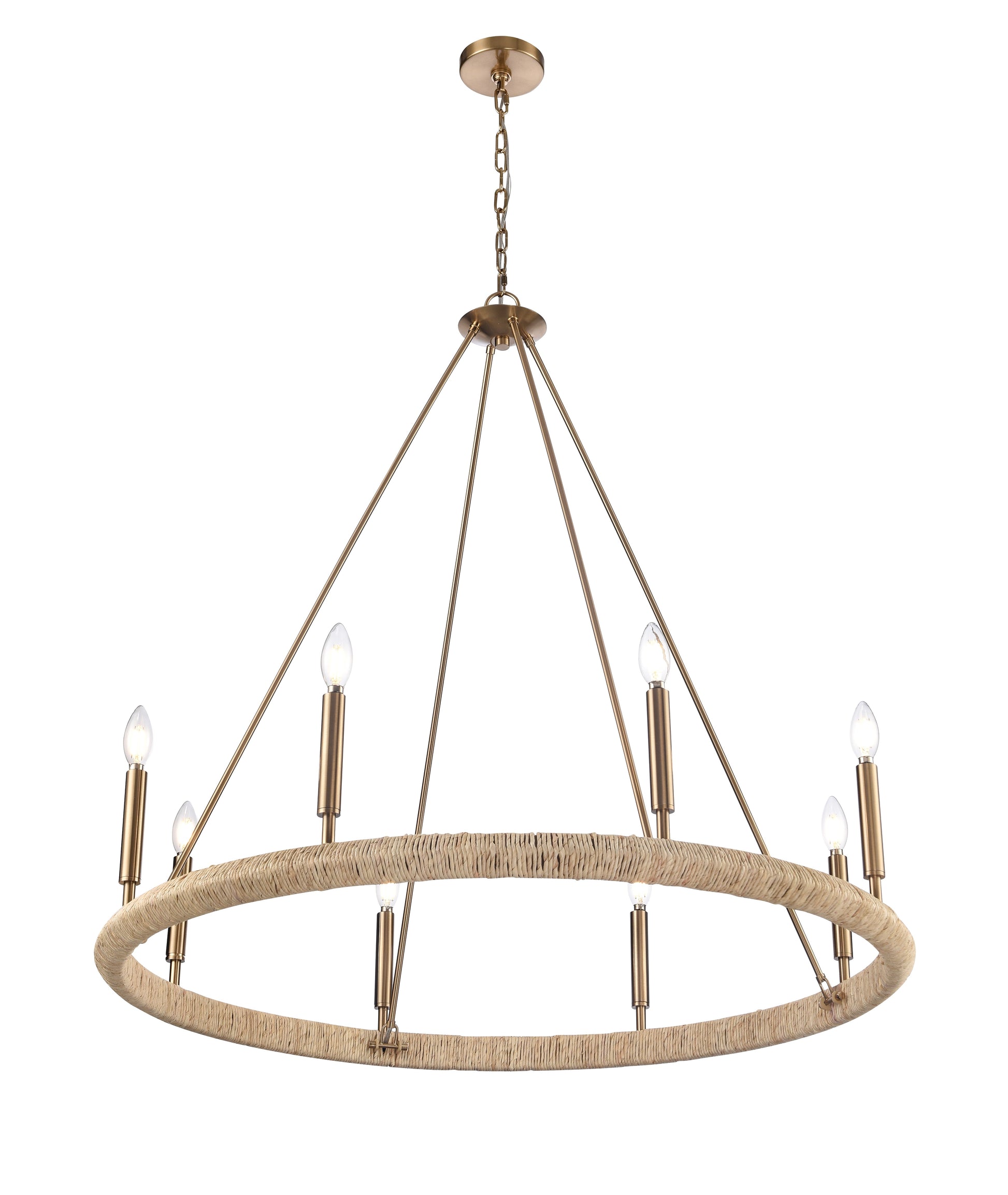 Arabela Cabana lacquered gold chandelier 85432-8