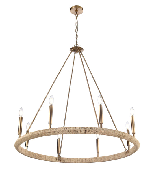Arabela Cabana lacquered gold chandelier 85432-8