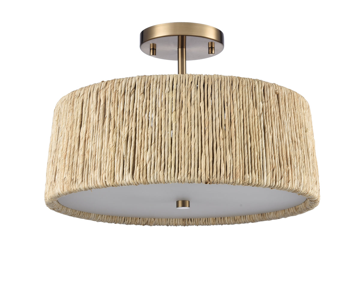 Arabela Cabana lacquered gold semi flush 85437-3 view 2