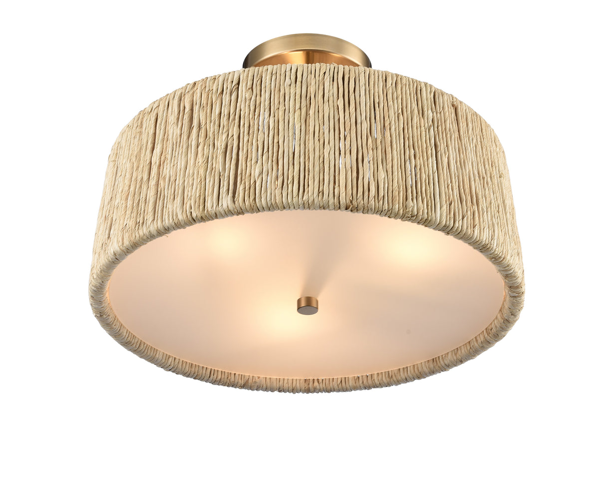Arabela Cabana lacquered gold semi flush 85437-3 view 3
