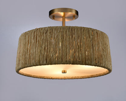 Arabela Cabana lacquered gold semi flush 85437-3 view 4