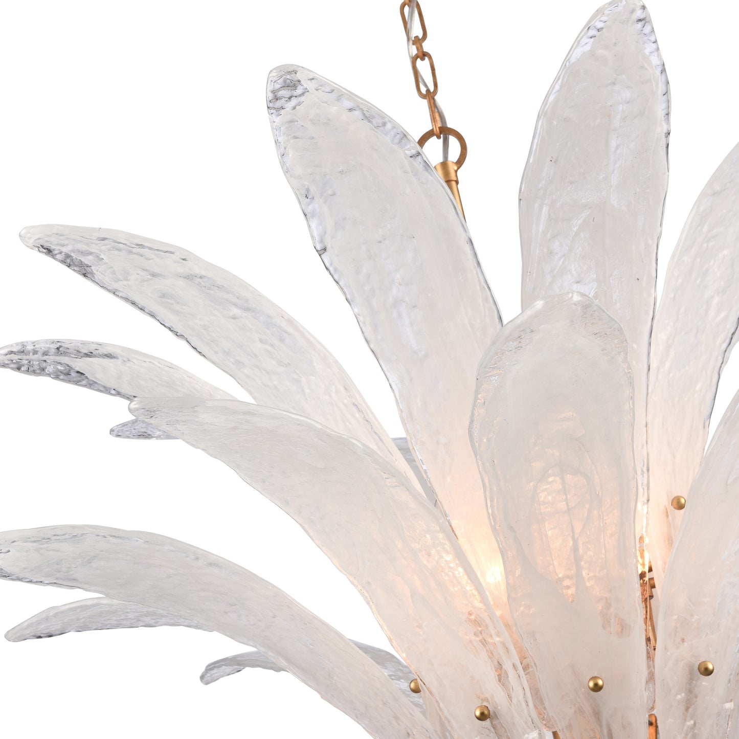 Arabela Fiore antique gold leaf pendant 85490-10 view 4