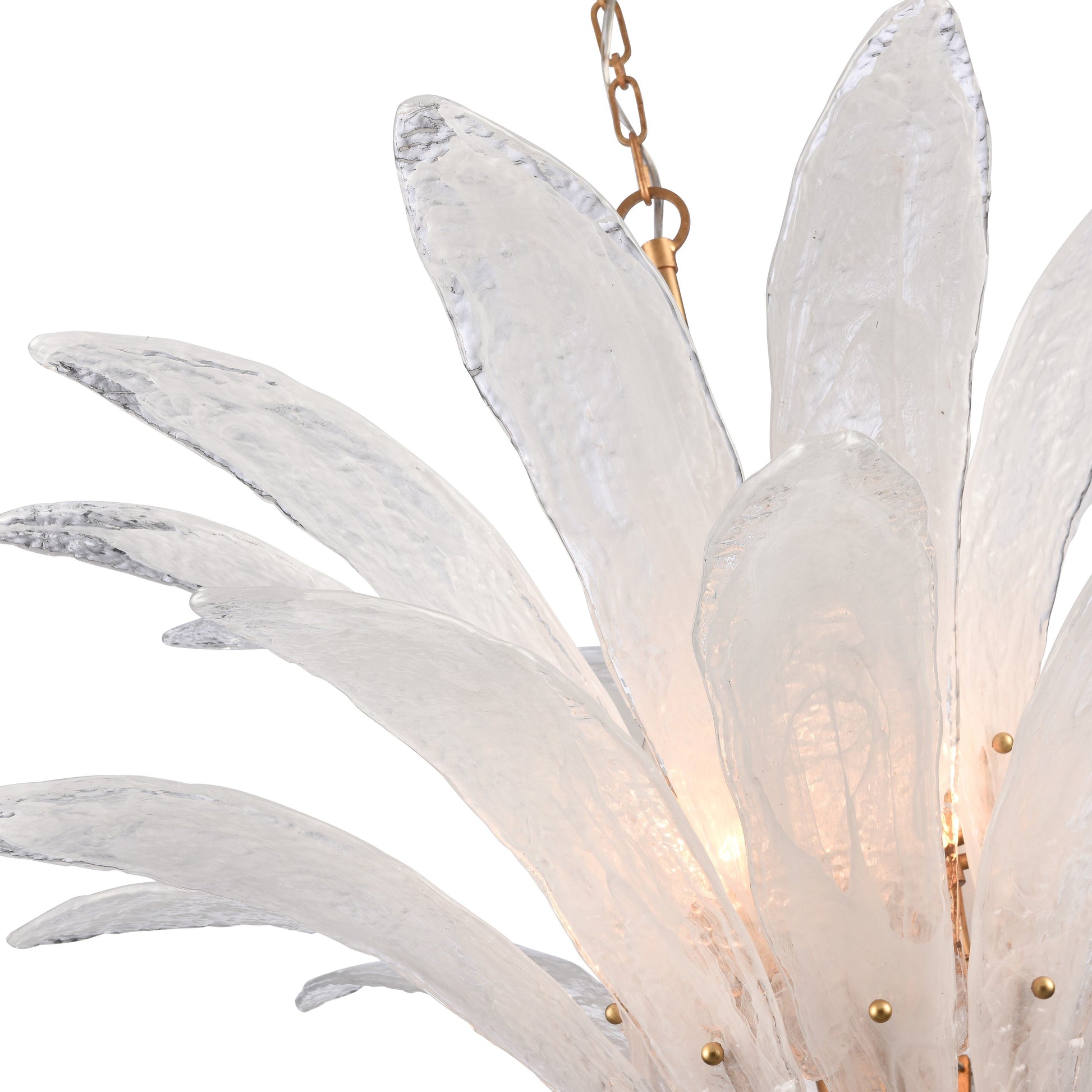 Arabela Fiore antique gold leaf pendant 85490-10 view 4